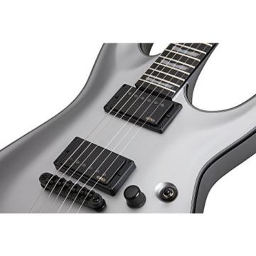 Schecter C-1 PLATINUM Satin Silver Solid-Body Electric Guitar, Satin Silver