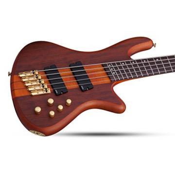 Schecter 2794 5-String Bass Guitar, Honey Satin