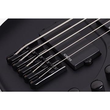 Schecter 2523 5-String Bass Guitar, Satin Black
