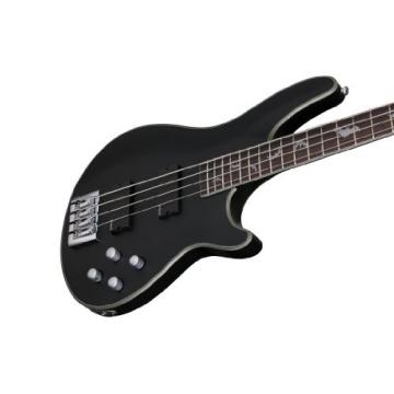 Schecter 1200 Damien Platinum 4-String Bass Guitar, Satin Black