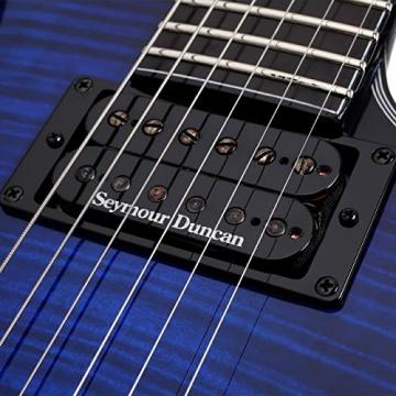 Schecter Blackjack SLS C-1 Floyd Rose Passive Guitar See Thru Blue Burst