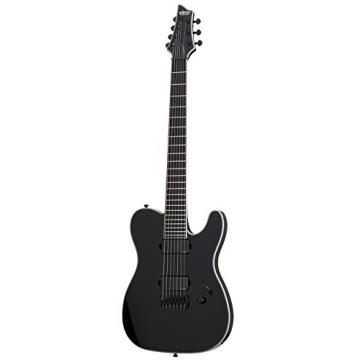 Schecter 255 7-String Solid-Body Electric Guitar, Black