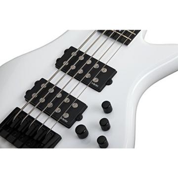 Schecter 2842 5-String Bass Guitar, Gloss White
