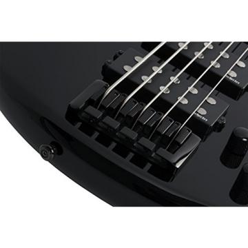 Schecter 2843 5-String Bass Guitar, Gloss Black