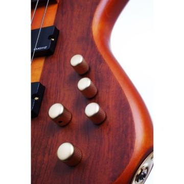 Schecter Stiletto Studio-4 Fretless Electric Bass (4 String, Honey Satin)