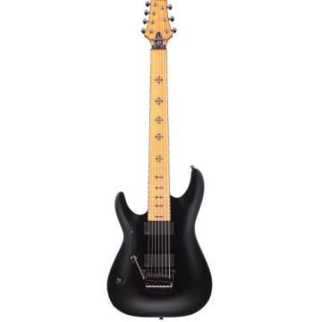 Schecter 415 7-String Solid-Body Electric Guitar, Left Handed, Gloss Black