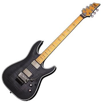 Schecter Hellraiser C-1 FR Extreme 6-String Electric Guitar, See-Thru Black Satin
