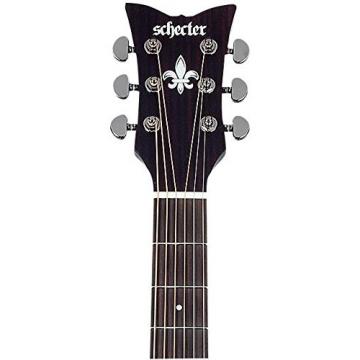 Schecter 3713 Acoustic-Electric Guitar, Satin See-Thru Black