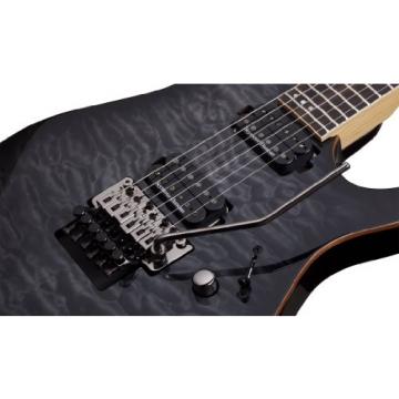 Schecter 1211 Floyd Rose 6 Passive Solid-Body Electric Guitar, Trans Black Burst