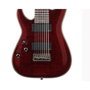 Schecter Damien Elite-8 Left Handed Eight String Electric Guitar - Crimson Red