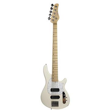 Schecter 2495 5-String Bass Guitar, Ivory
