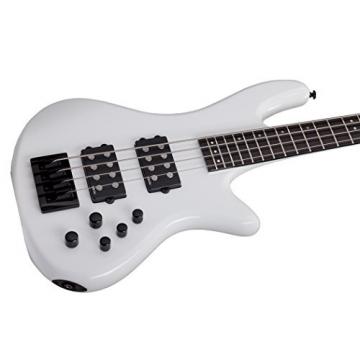 Schecter 2840 4-String Bass Guitar, Gloss White