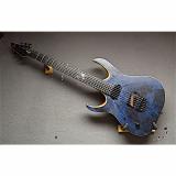 Custom Mayones Left Handed Duvall Elite-6 Custom Eye of Horus 2017 Eye Poplar Trans Blue