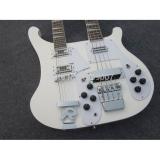 Custom Shop 4003 Double Neck White 4 String Bass 12 String Guitar