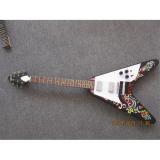 Custom Shop Black Jimi Hendrix Flying V Electric Guitar