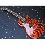 Custom Orange Buzzsaw Zakk Wylde Bullseyes Electric Guitar