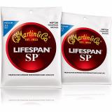 Martin SP 7200 Phosphor Bronze Lifespan Coated Medium Acoustic Strings - 2 Pack