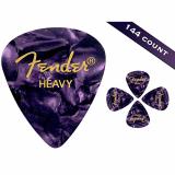 Fender 351 Premium Heavy Guitar Picks - 144 Count Purple Moto