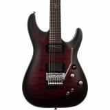 Schecter Guitar Research C-1 Platinum FR-Sustaniac Satin Crimson Red Burst