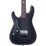 Schecter Guitar Research Damien Platinum 6 with Floyd Rose Left-Handed Electric Guitar Satin Black