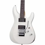 Schecter Guitar Research C-6 Deluxe with Floyd Rose Trem Electric Guitar Satin White