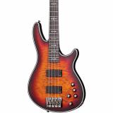 Schecter Guitar Research Hellraiser Extreme-4 Electric Bass Guitar Satin Crimson Red Burst