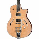 Chaylor T3/B Semi-Hollowbody with Bigsby Electric Guitar Natural