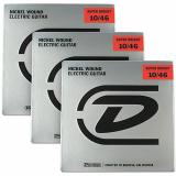 Dunlop Super Bright Medium Nickel Wound Electric Guitar Strings (10-46) 3-Pack