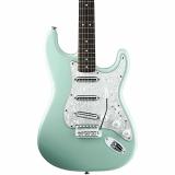 Squier Vintage Modified Stratocaster Surf Electric Guitar Surf Green Rosewood Fretboard
