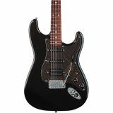 Squier Affinity Series Stratocaster HSS Electric Guitar Montego Black Metallic