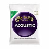 Martin M170 80/20 Acoustic Guitar Strings, Extra Light 3 Pack
