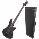 Shecter 2522 STILETTO STEALTH-4 Bass Guitar w/ Hardshell Case