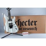 Schecter Synyster Gates Custom White w/ Black Stripes Electric Guitar